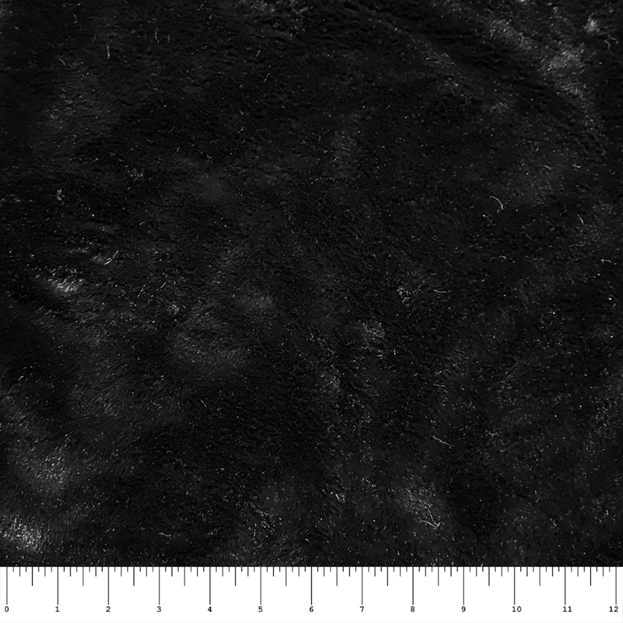 Feldman Black Faux Fur Craft Fabric